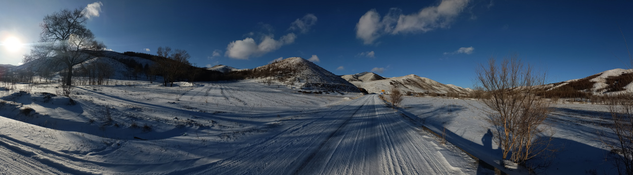 呼和浩特小井溝雪景