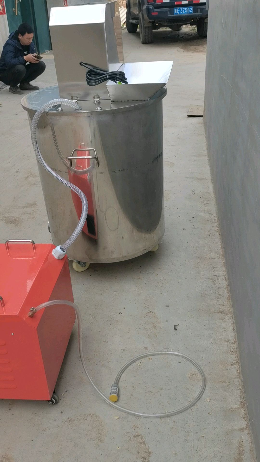 水泥发泡机搅拌桶家装回填卫生间