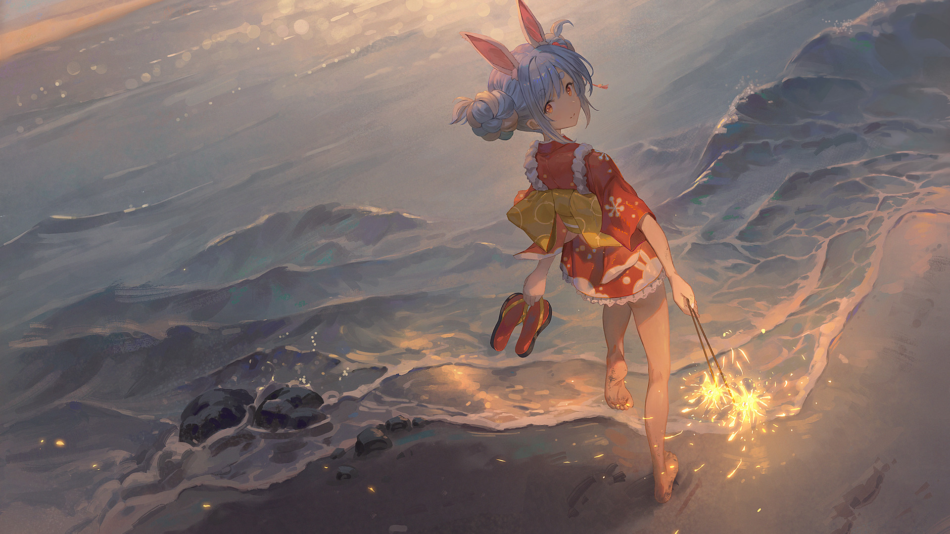 夏季限定治愈插画壁纸|总要尝遍所有的路 再对生活充满期待