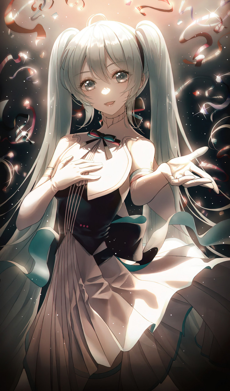 礼服初音未来#初音未来# #二次元女# #我爱二次元