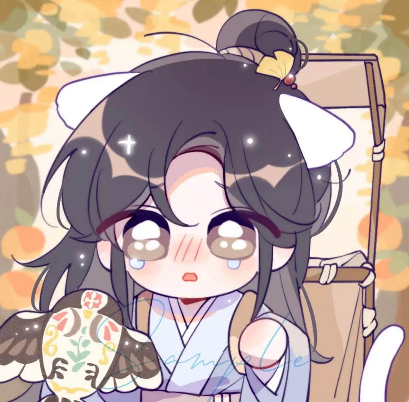 q版小晚宁好可爱啊!  #二哈和他的白猫师尊# #二次元