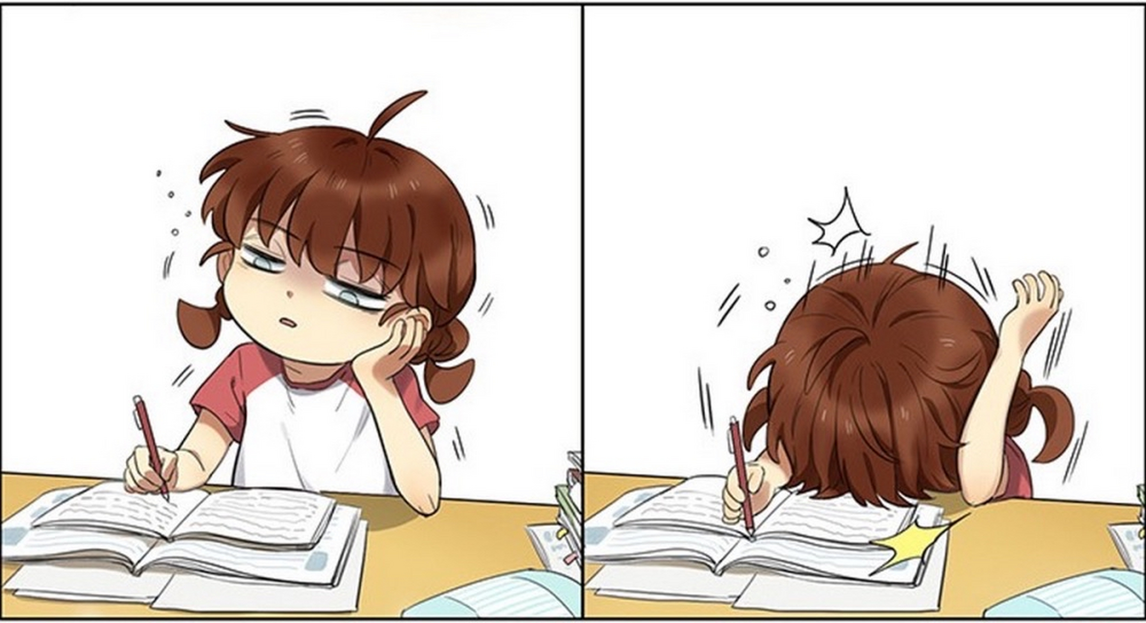 【不写作业母慈子孝,一写作业鸡飞狗跳.