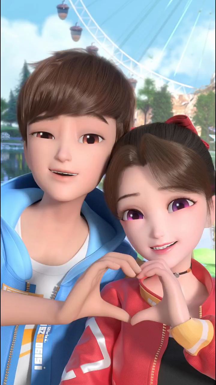 乐儿果果为祖国比心,我们爱你中国!-度小视