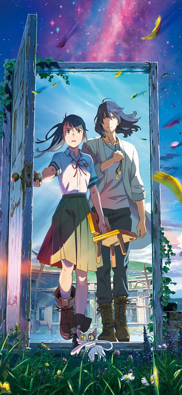 动漫壁纸# 《铃芽之旅》,画风和新海诚独有的配色,简直是他作品的灵魂