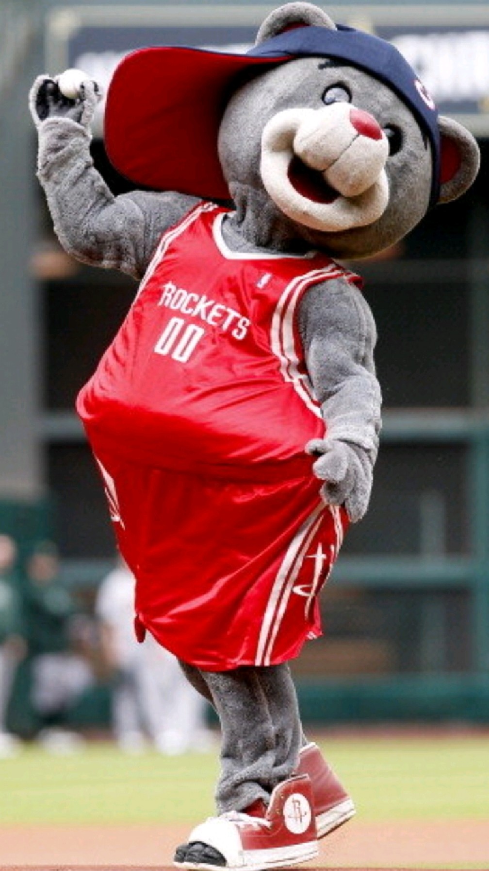 火箭熊也来扣篮!nba最可爱吉祥物-度小视