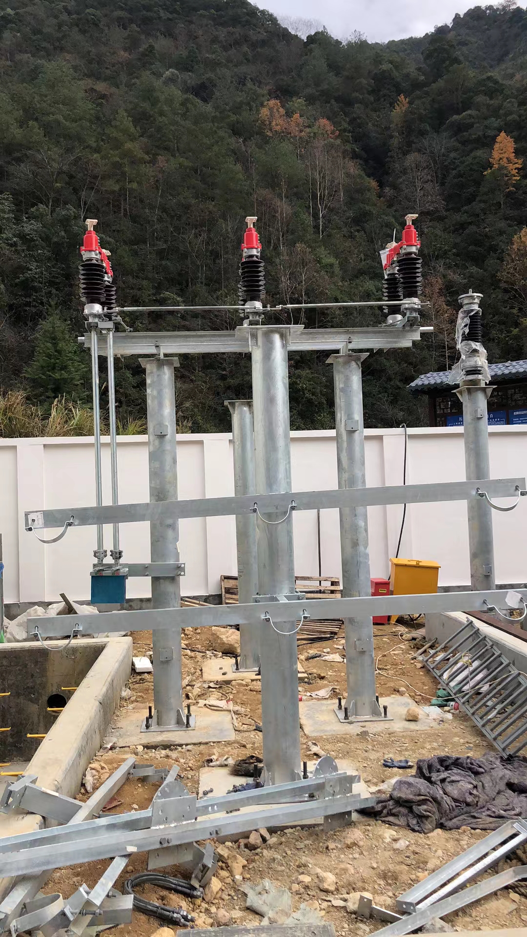 变电站改造35kv高压隔离开关gw4-40.5/630a动静触头更换