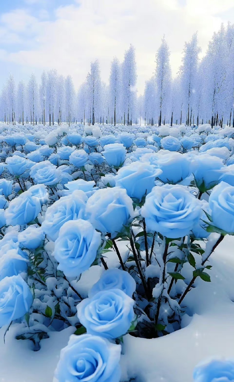 蓝玫瑰手机壁纸图片
