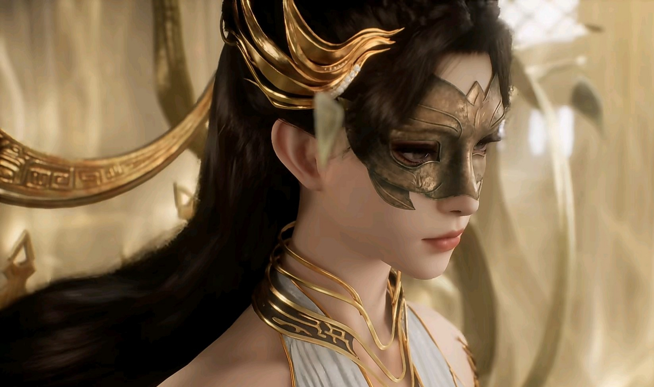 国产动漫# 狠人女帝,别问我为啥她戴的这种情趣面具[滑稽]