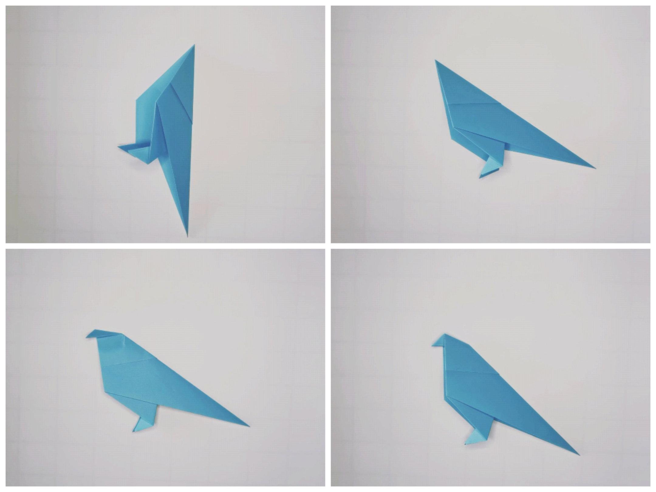 小鸟折纸简单图片