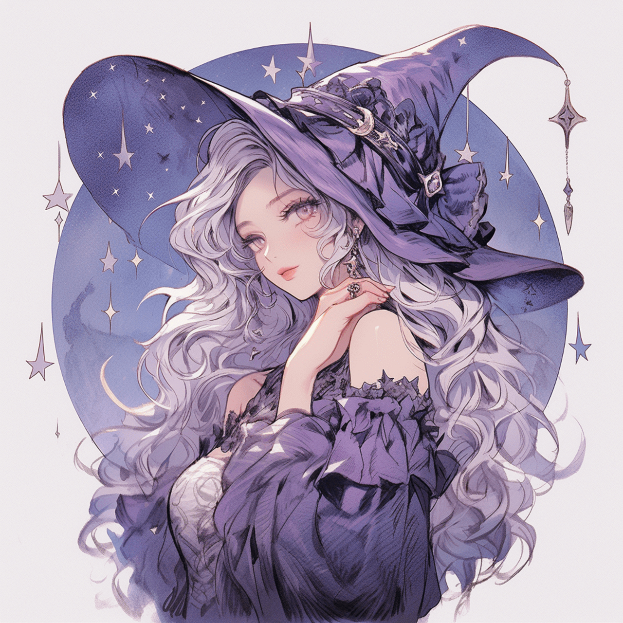 爱做坏事的小女巫#ai绘画# #女巫