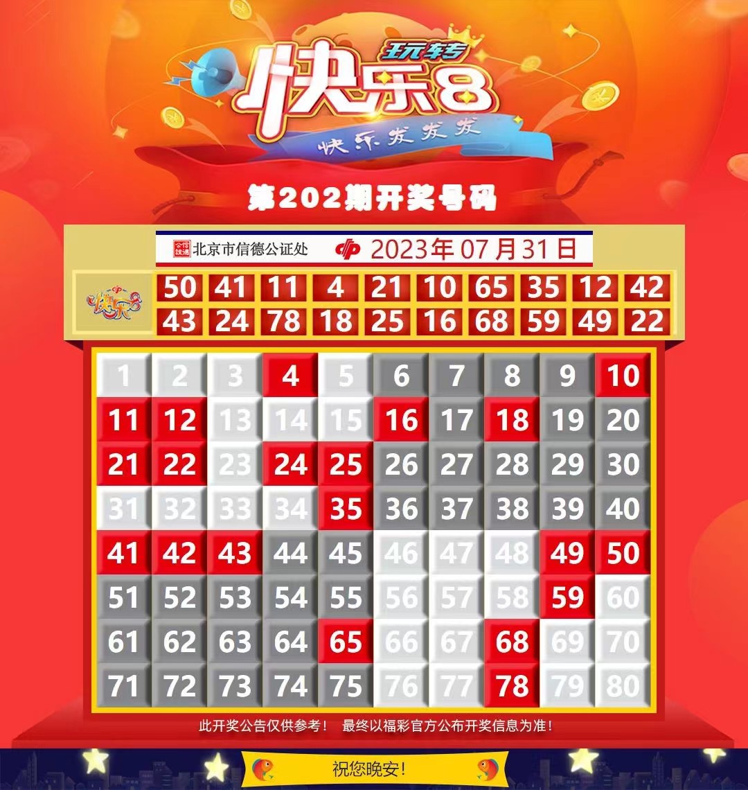 2023年07月31日中国福利彩票开奖信息