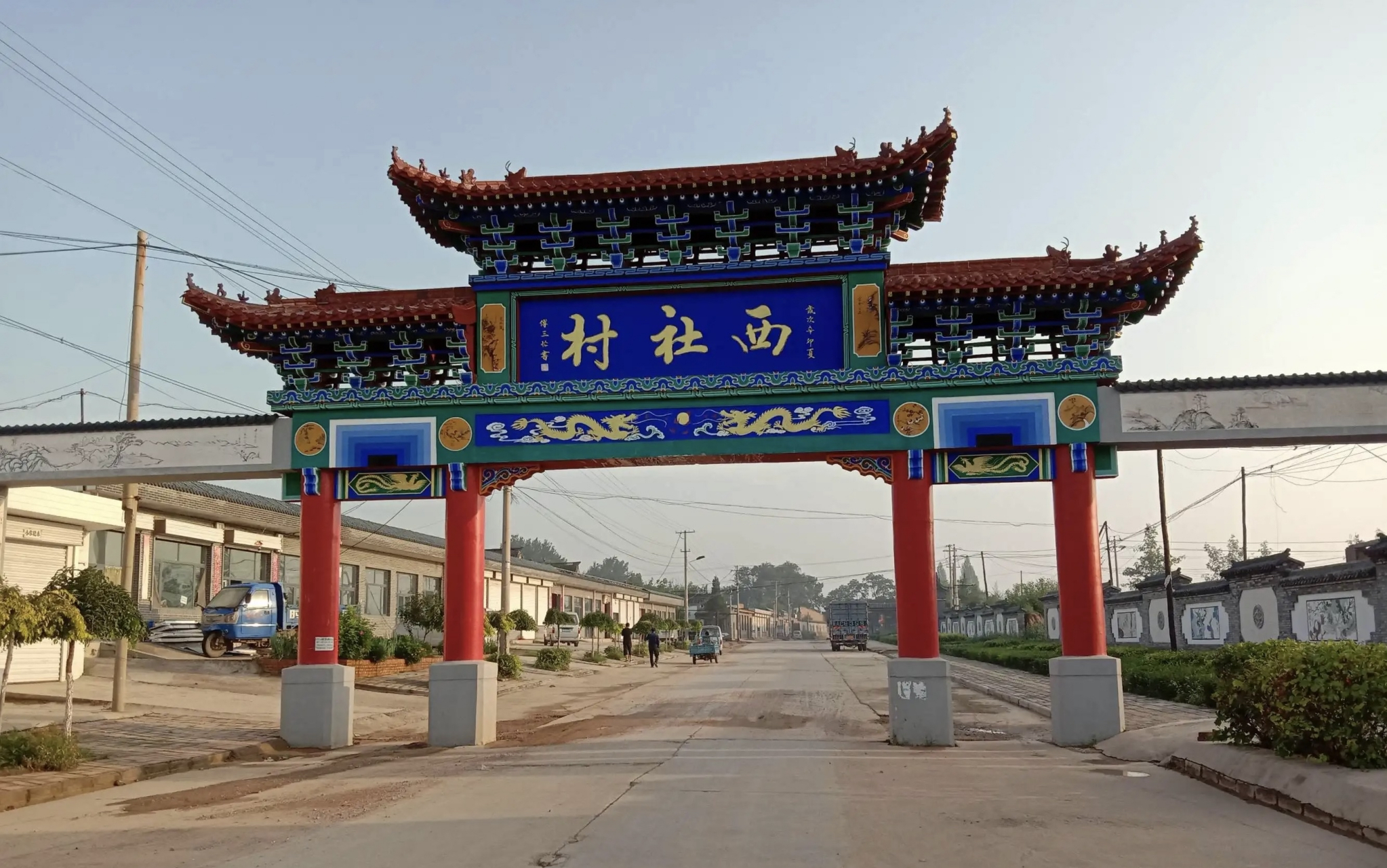 村口牌坊#村口牌坊# 村口门楼#村口门楼# 古建牌楼厂家#古建牌楼厂家