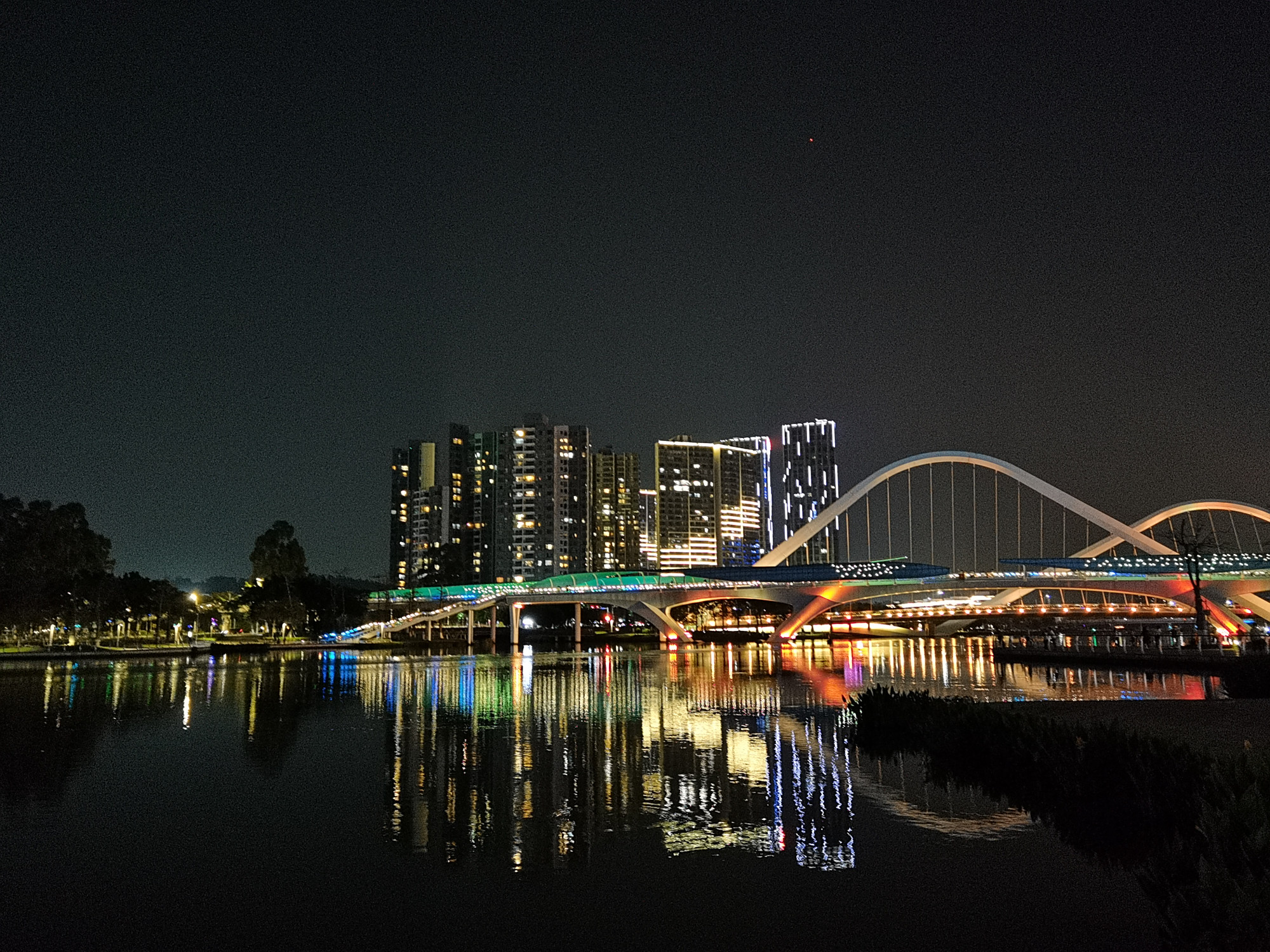 南沙蕉门河夜景