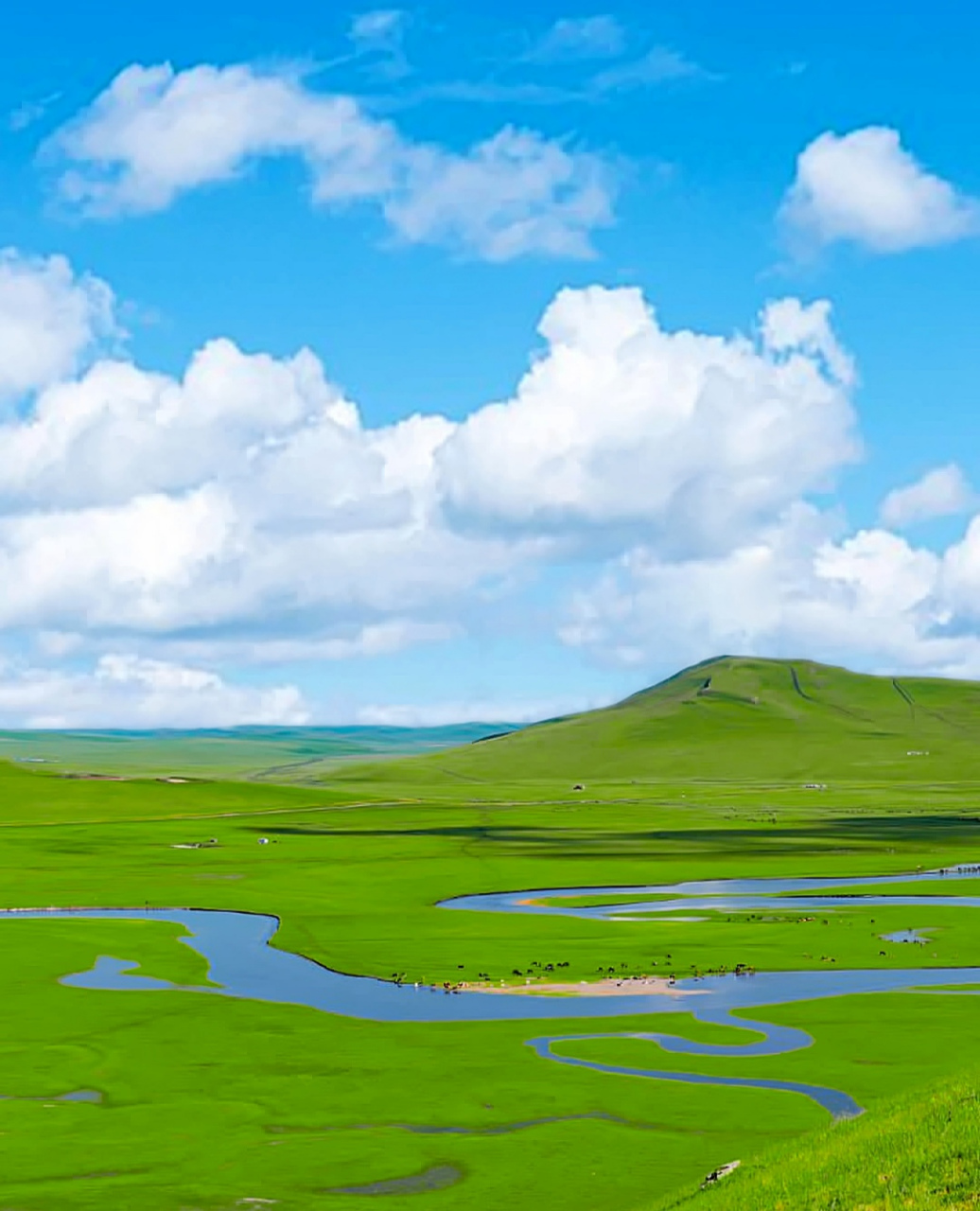 蓝天白云.青山绿水