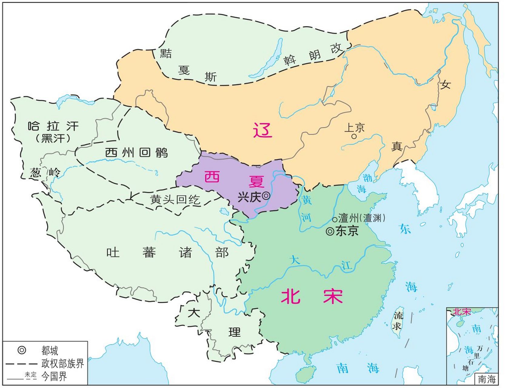 北宋朝版图地图图片