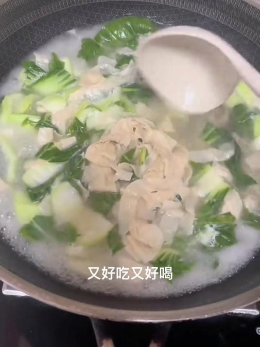 豆皮青菜汤图片