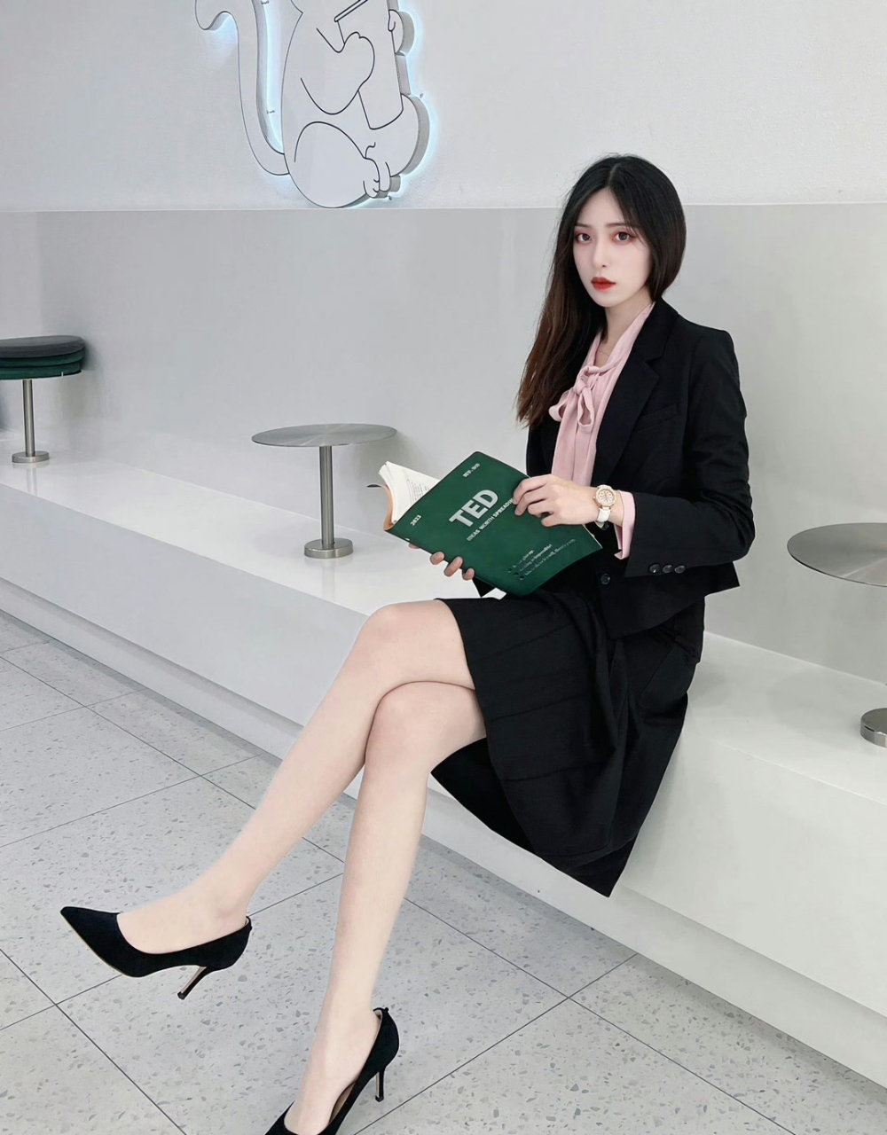 ol职业装# #御姐# #美腿丝袜高跟鞋