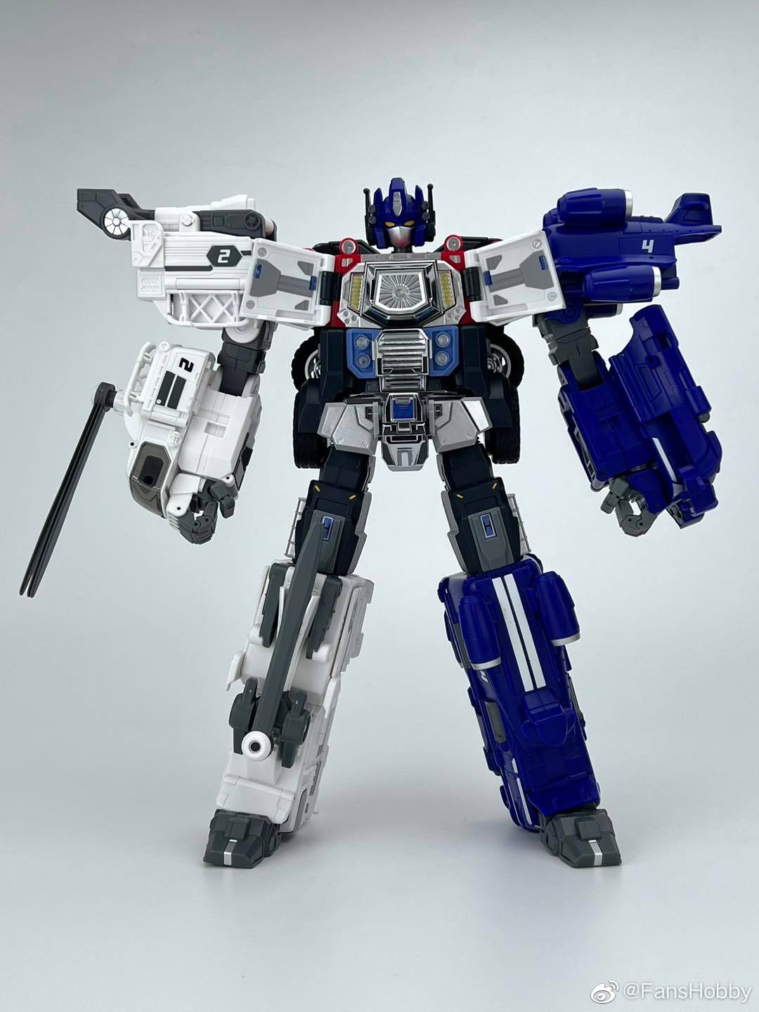 fans hobby mb-18超能链接擎天柱/能量指挥官与配件搭配展示