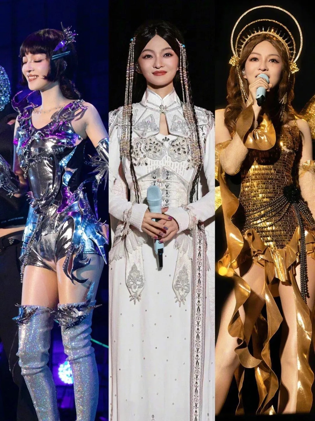 一开始以为之前张韶涵演唱会的机械姬造型疯狂出圈已经是天花板级别