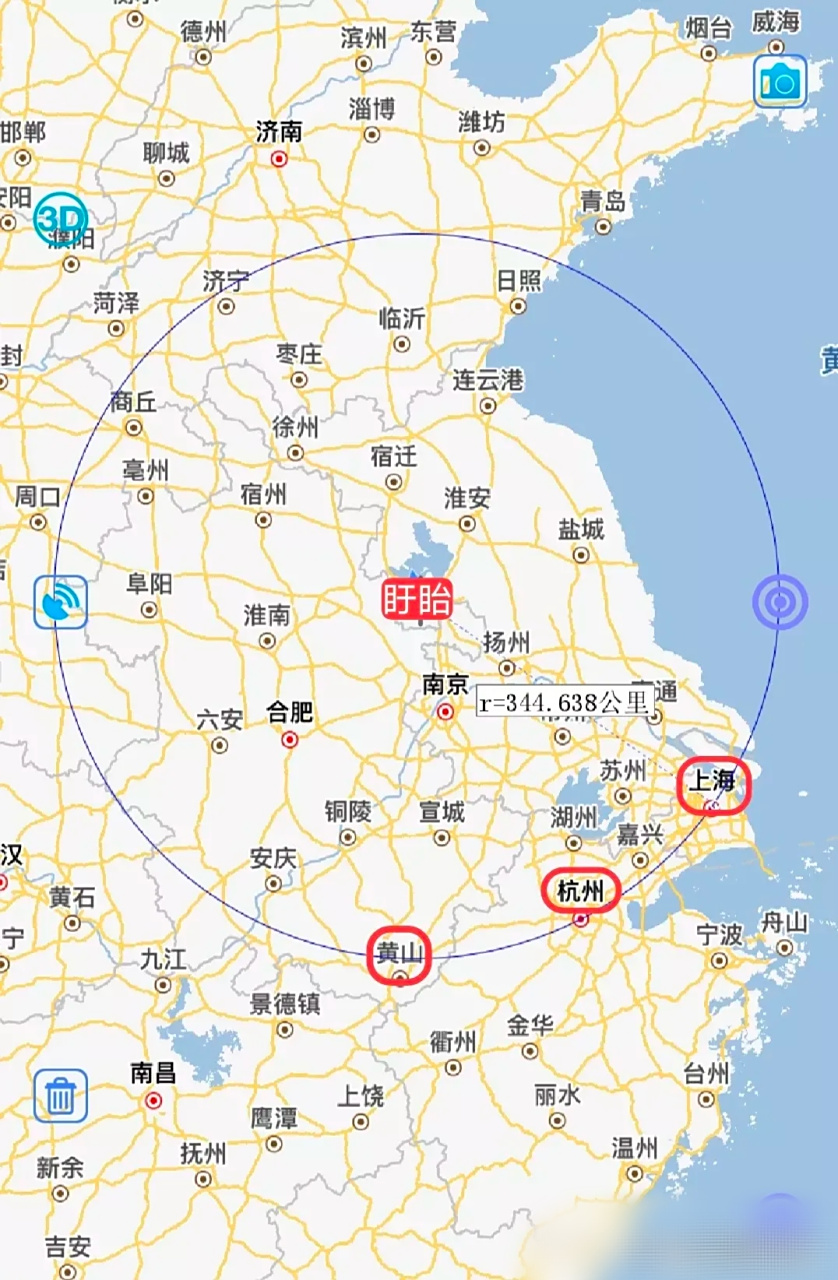 江苏盱眙,以小龙虾出名,以前是安徽划给江苏的,现在归淮安管,但是去