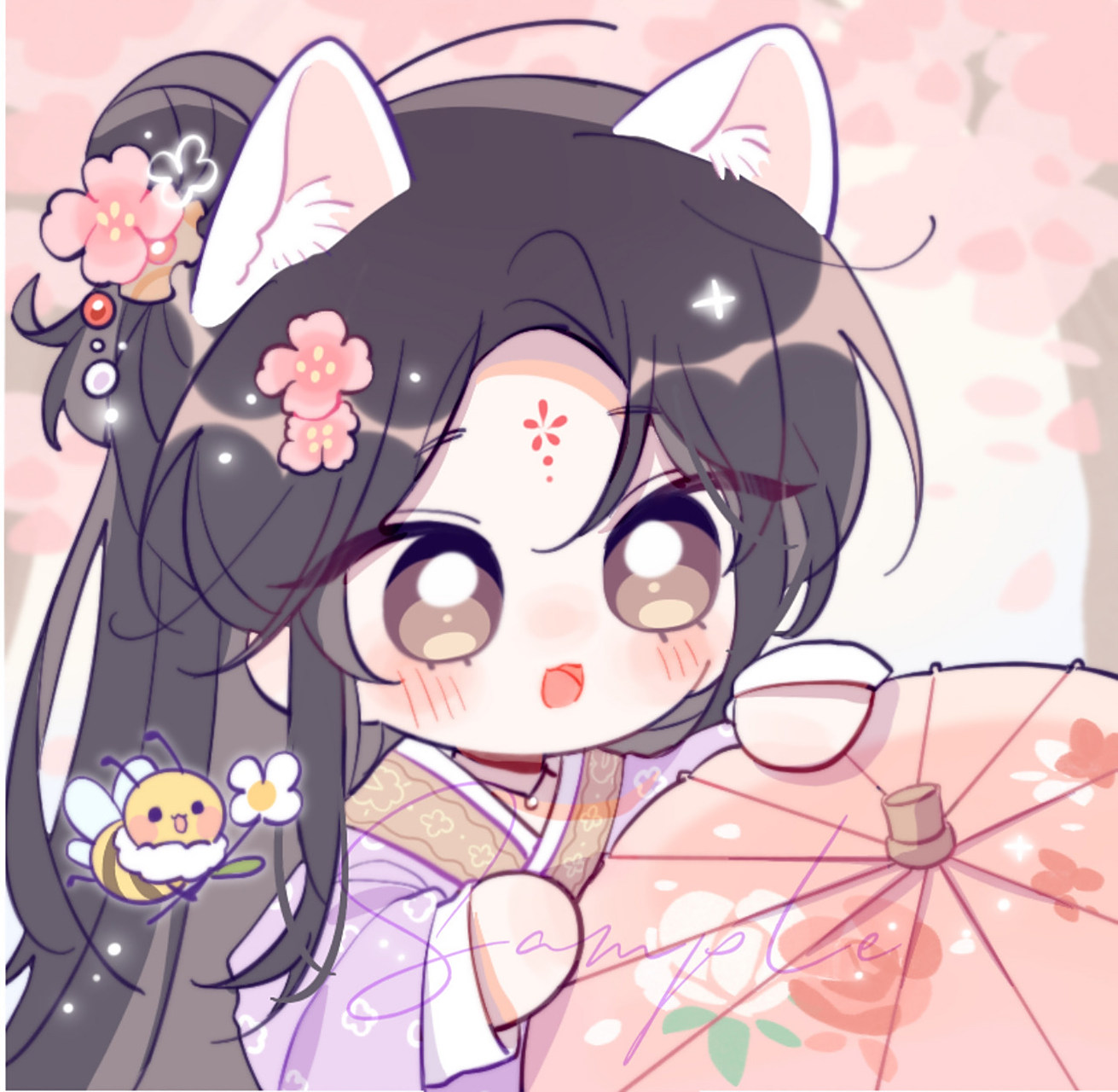 二哈和他的白猫师尊# 谁能拒绝q版修晚宁[打call] wb:咩有失绵