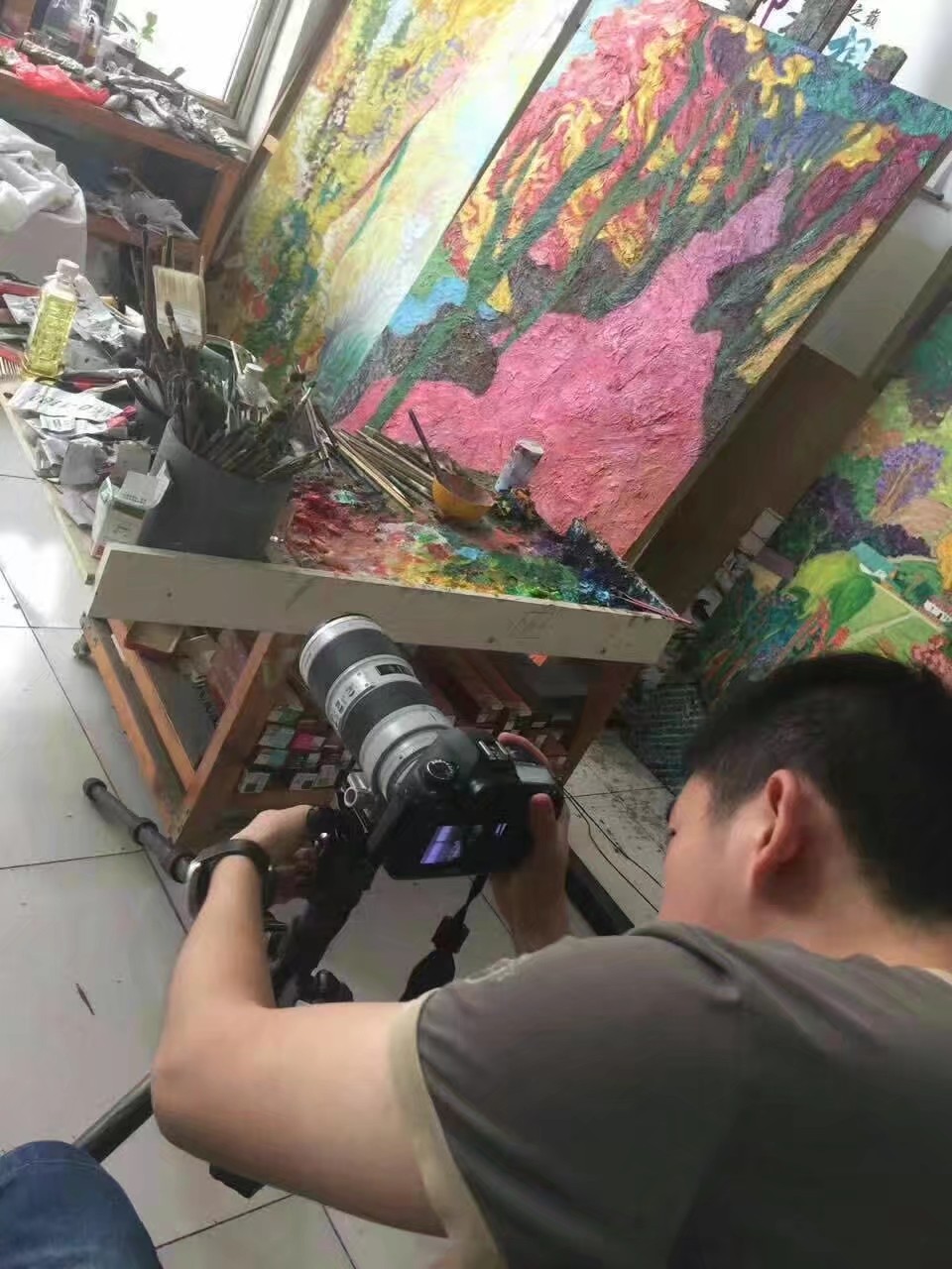 李力剑北京宋庄画家村工作室