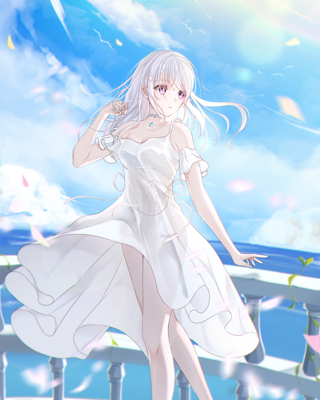 风,吹动了裙摆,也吹动了少女的心!