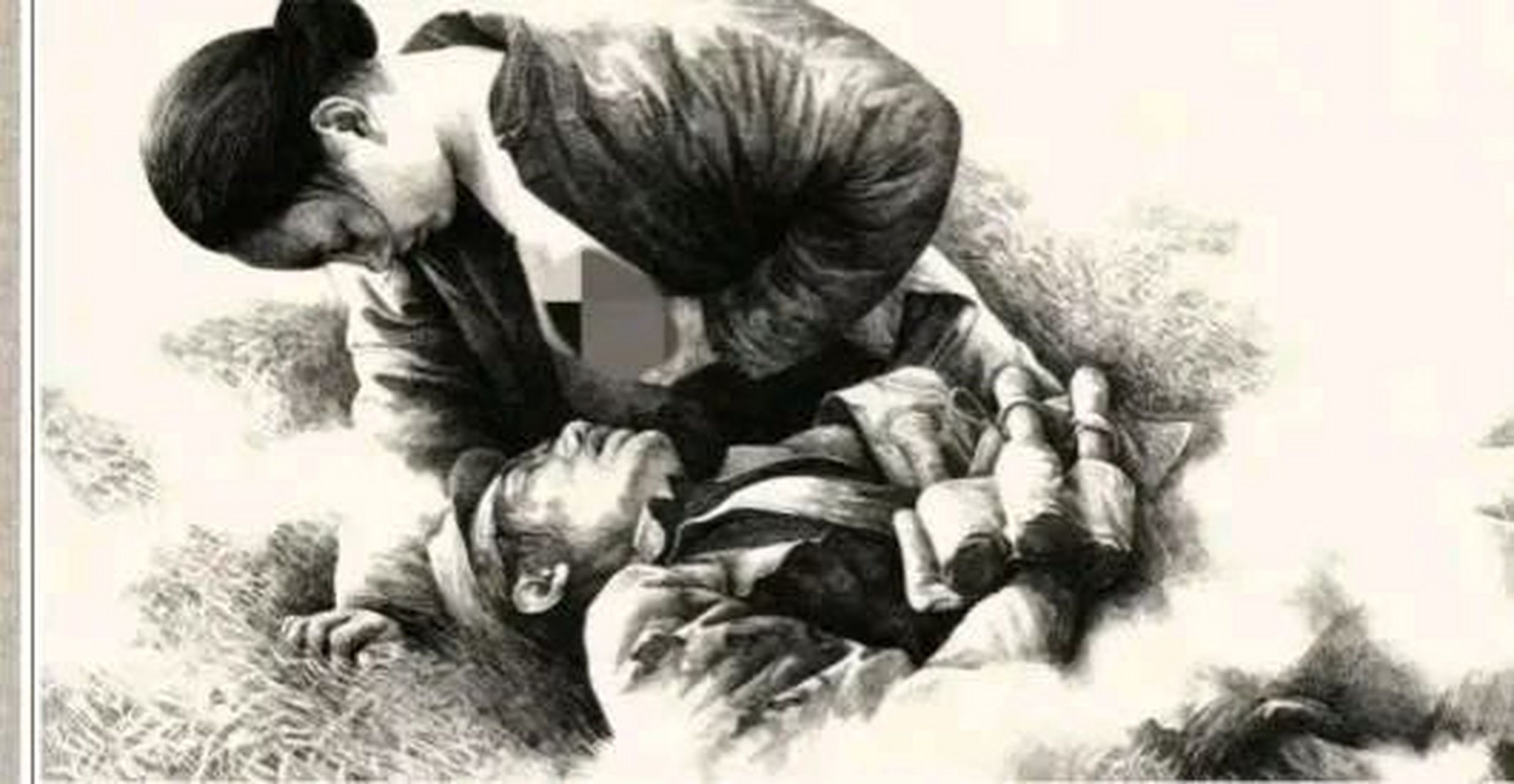 女子名叫明德英,男子是一名八路军战士.