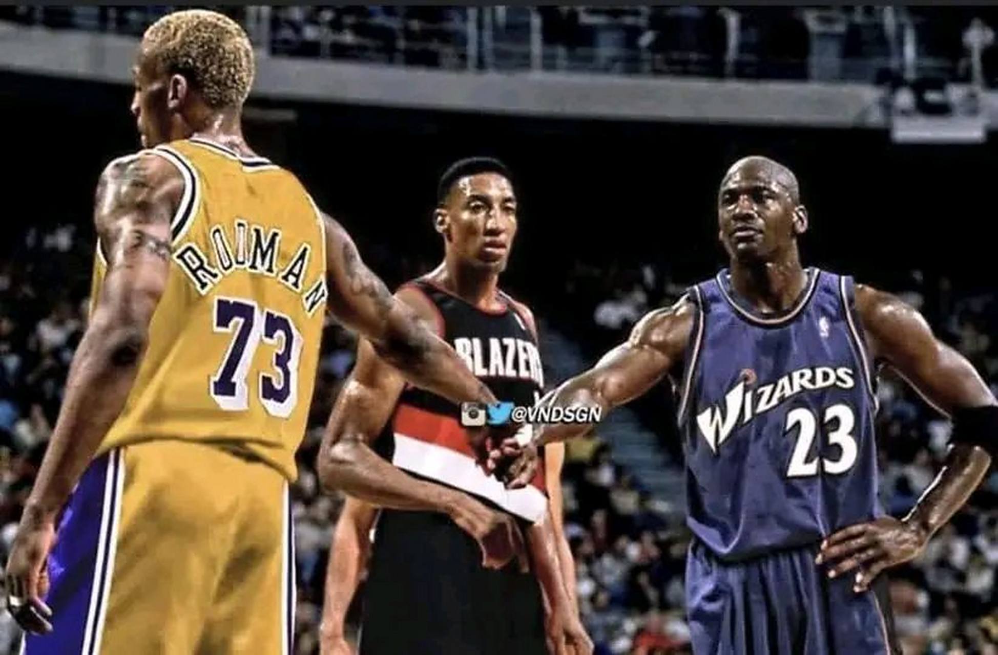 没有罗德曼,乔丹和皮蓬i面对卡尔马龙和斯隆克顿的时候可能就拿不了总