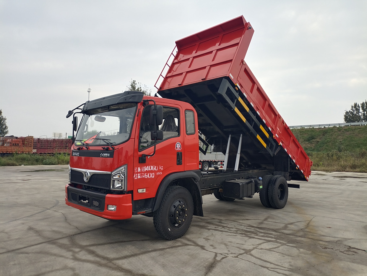 新款东风福瑞卡5米25平板自卸车,翻斗车,工程自卸车