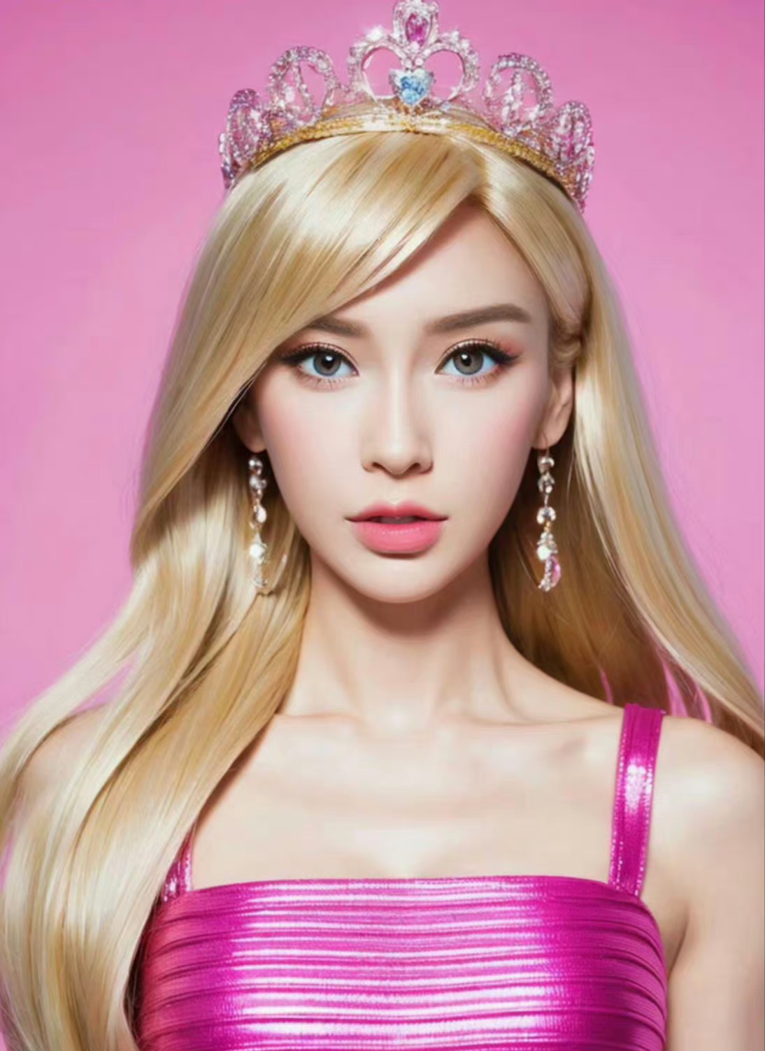 angelababy迪丽热巴芭比造型