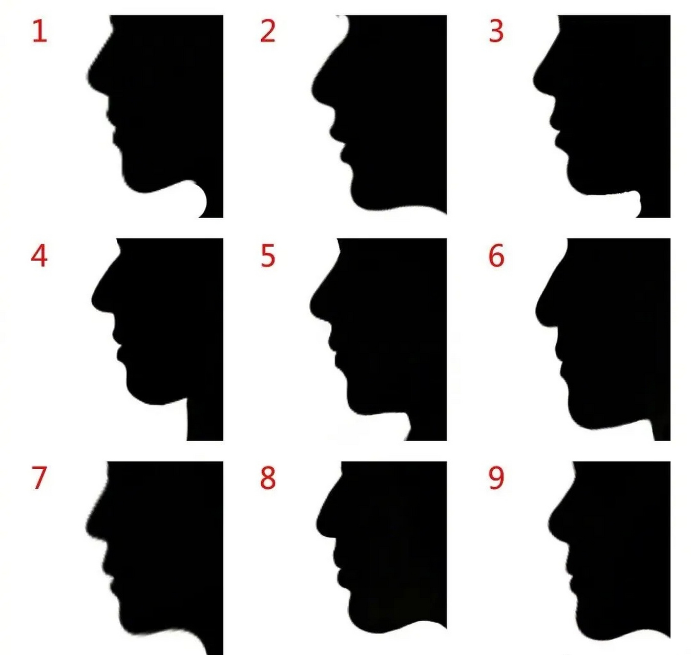 男明星的侧脸剪影,你能认出几个?