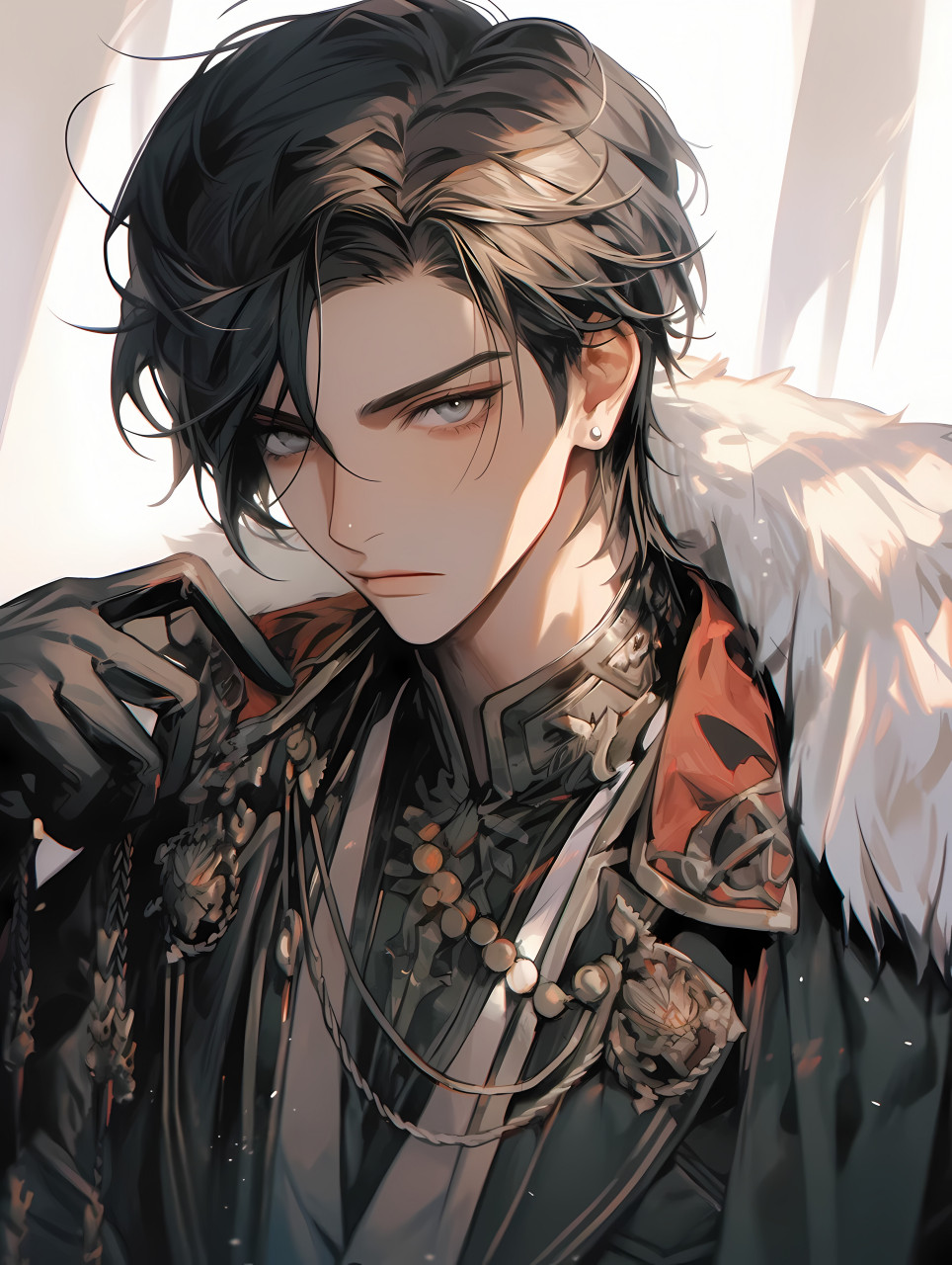这不就是星际文里的指挥官男主嘛[期待] #二次元# #ai绘画