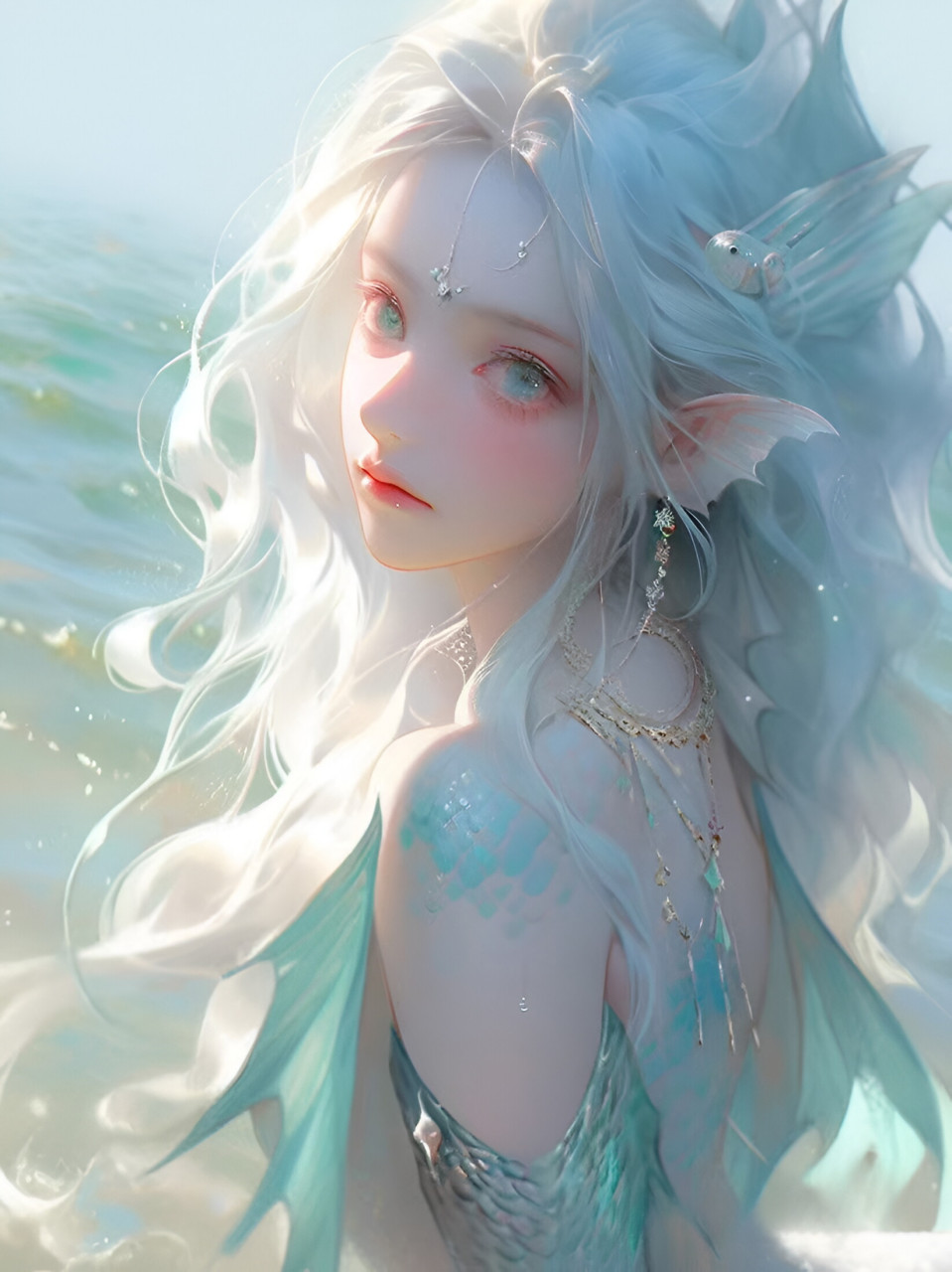 人鱼公主 #二次元# #ai绘画# #ai共创计划