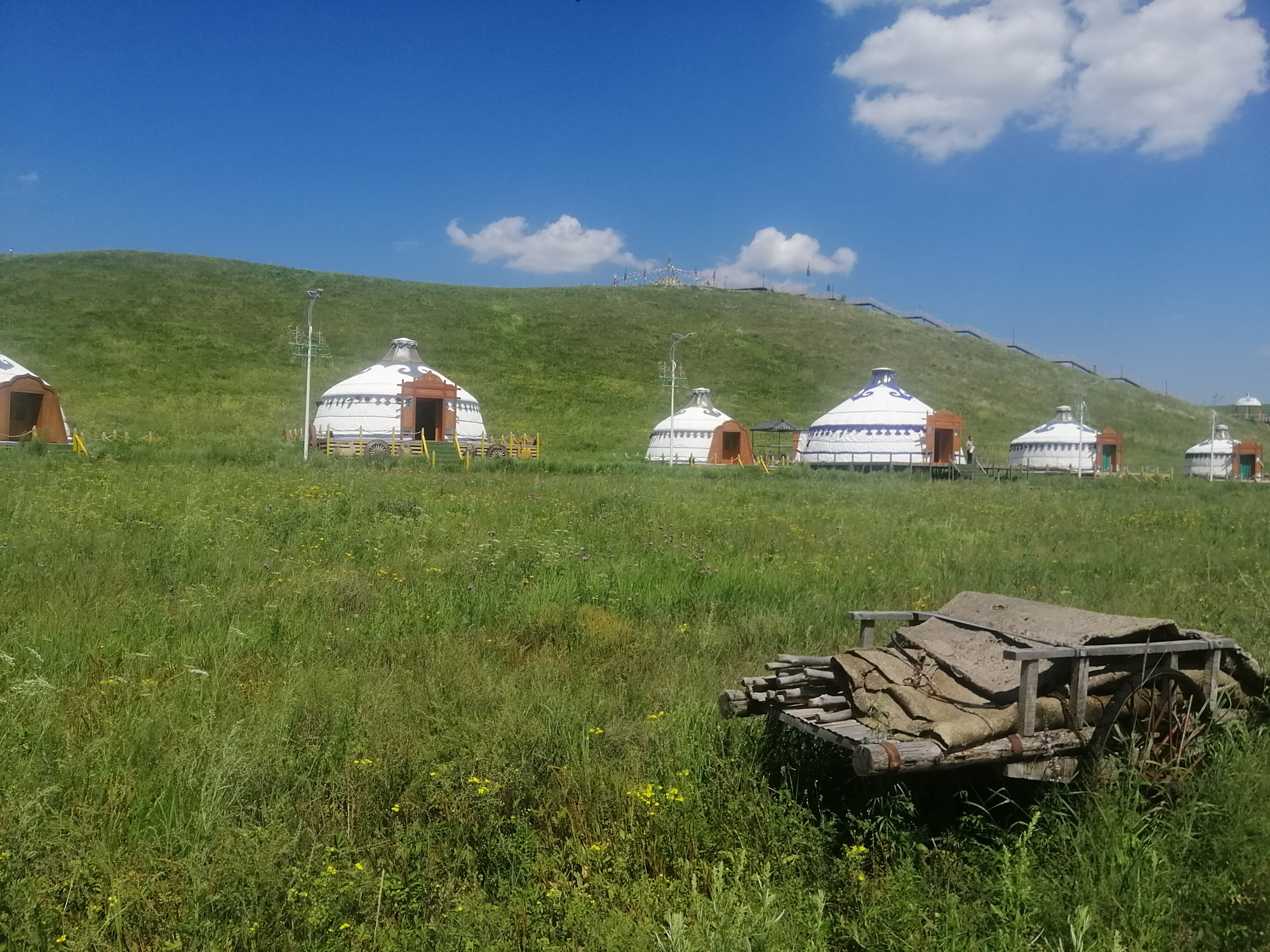 风景优美的蒙古草原