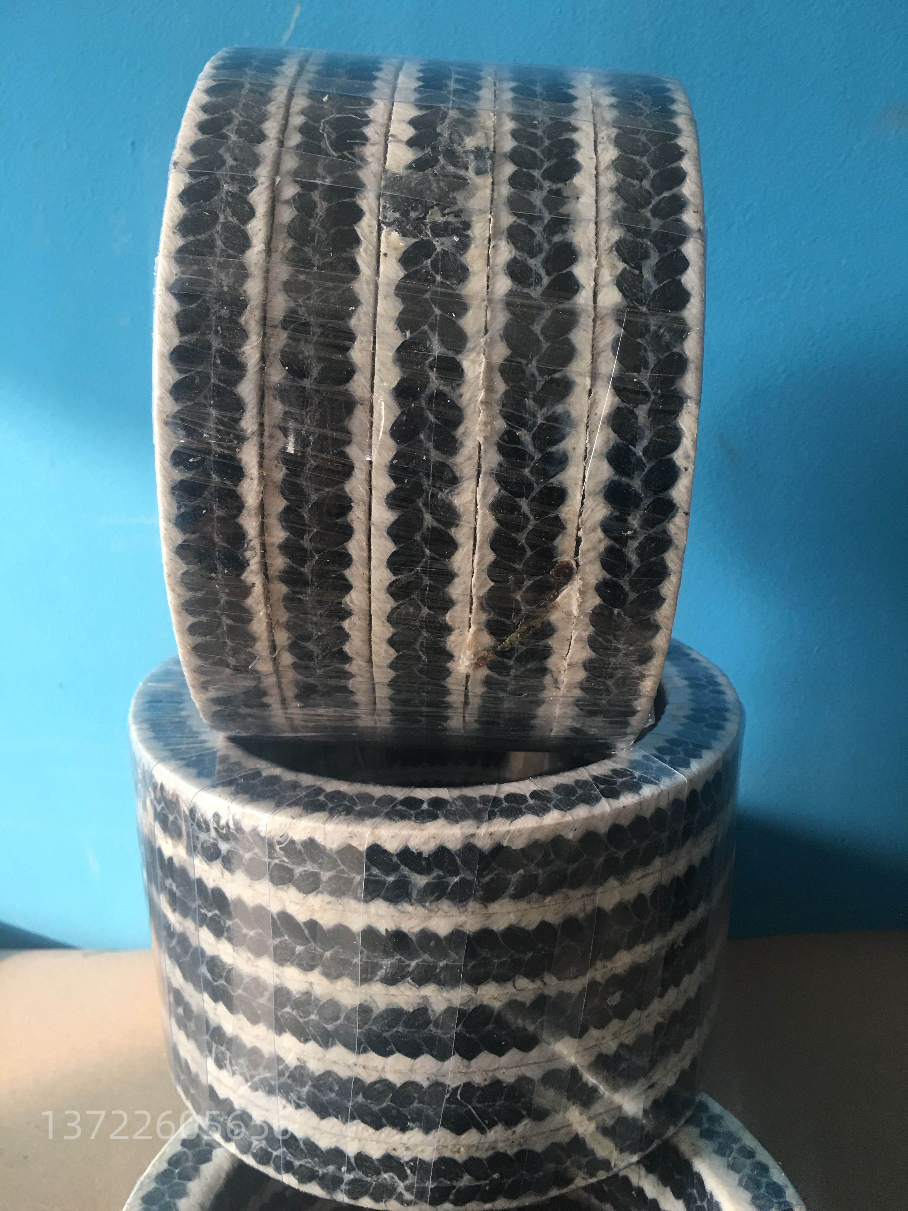 芳纶纤维盘根密封填料环碳素纤维盘根环耐磨耐高温柱塞泵阀密封垫