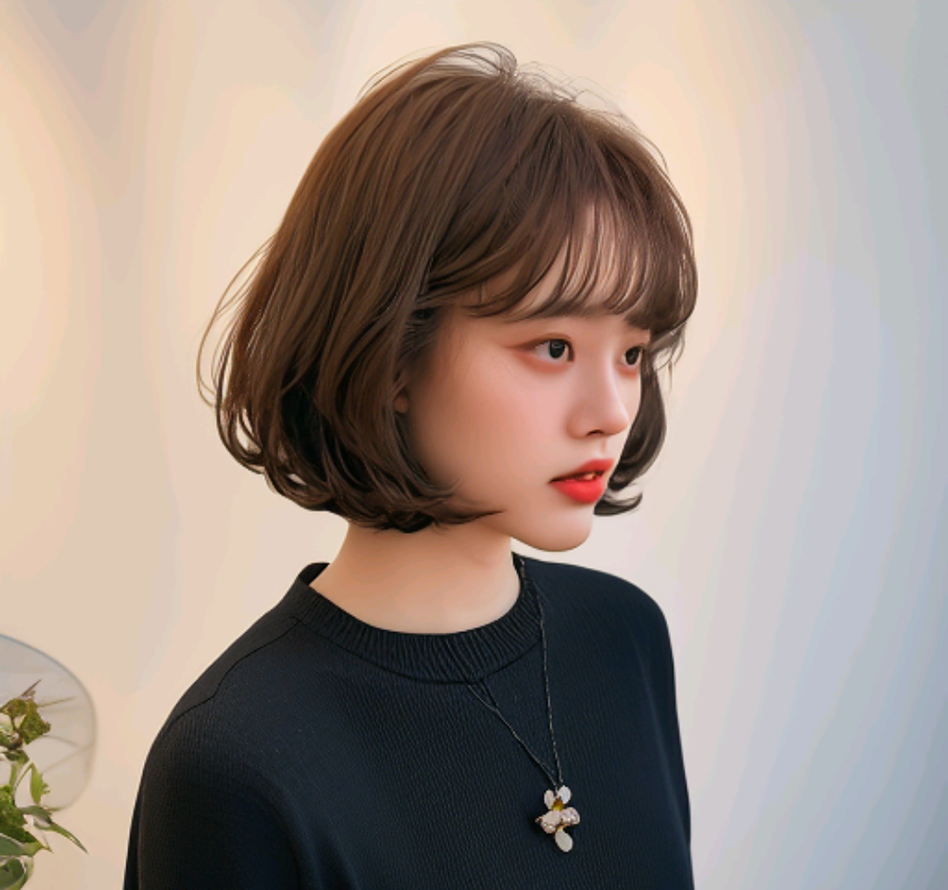 不同款式的波波头有不同的特点和魅力,如空气刘海波波头,卷发波波头