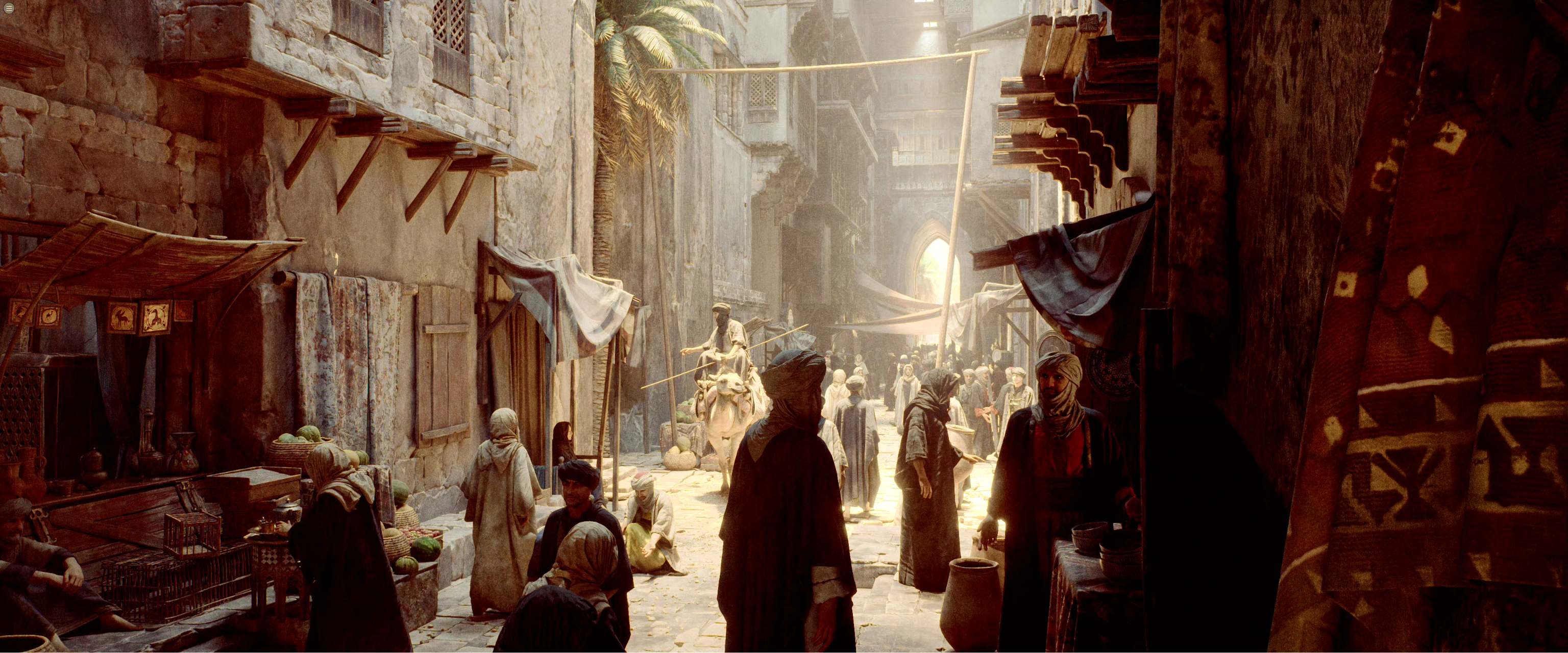 jama jurabaev 中东场景作品:大集市