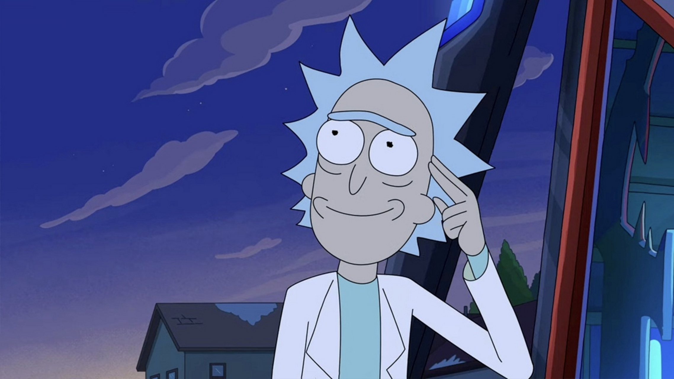 十足搞怪的《瑞克和莫蒂》动漫主题电脑壁纸,尤其适合常驻办公室的