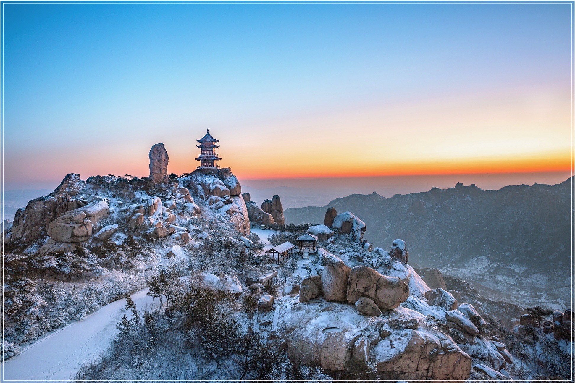 山东日照五莲县九仙山听雪落下的声音