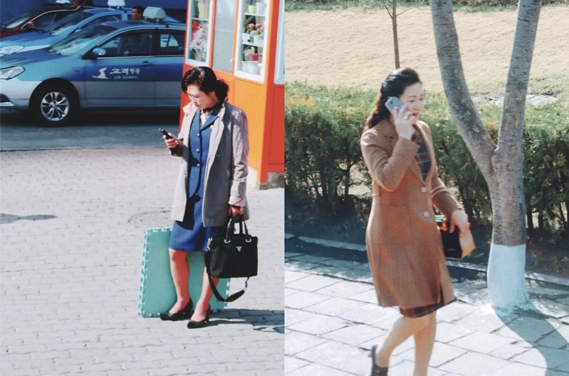 朝鲜旅游,平壤街拍朝鲜小姐姐的时髦经.