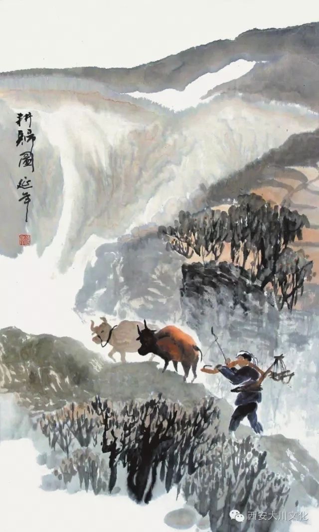 王延年:万壑争流 数峰含秋