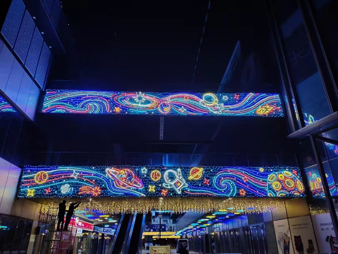 灯光节造型厂家,幕墙灯饰画