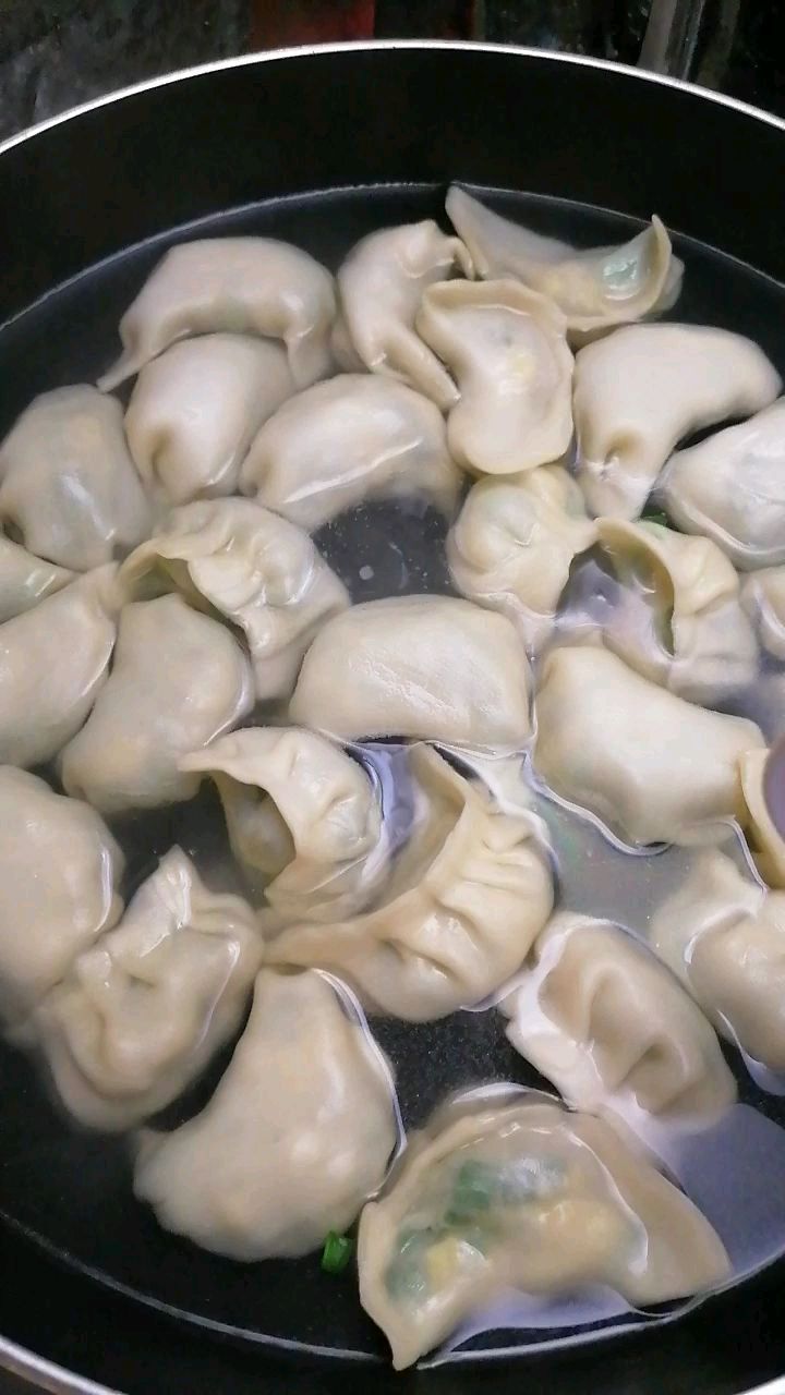 当代国画家徐鹤～煮韭菜鸡蛋馅水饺