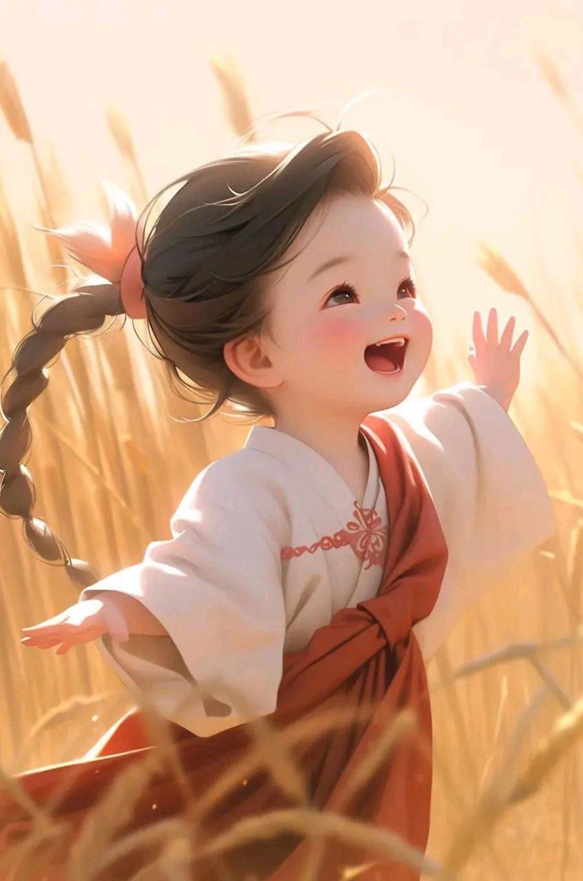 天真无邪的笑容好治愈!