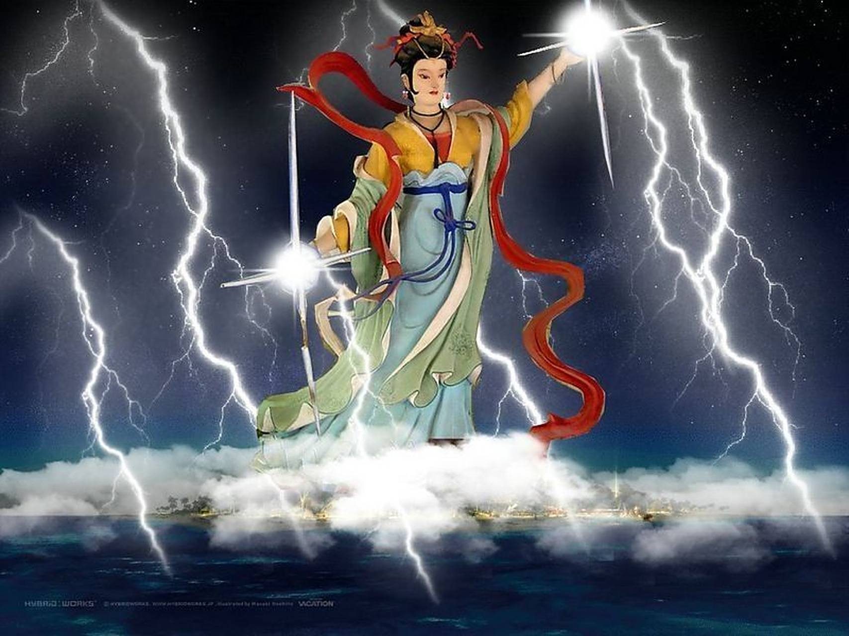 雷公,电母,是我国古代神话传说中的神仙,他们主要负责的是天气变化