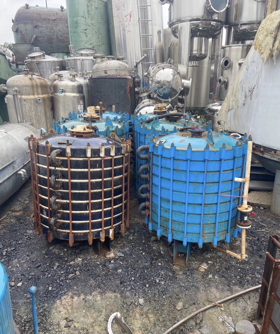 二手搪瓷片式冷凝器出售