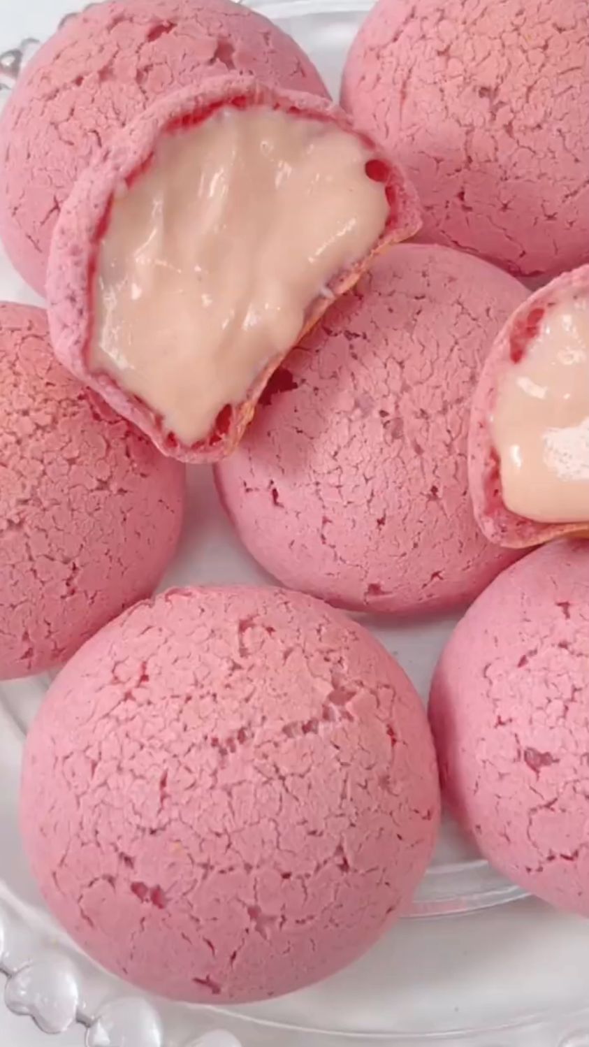 草莓爆浆麻薯,香甜软糯,满口爆浆,你学会了吗?