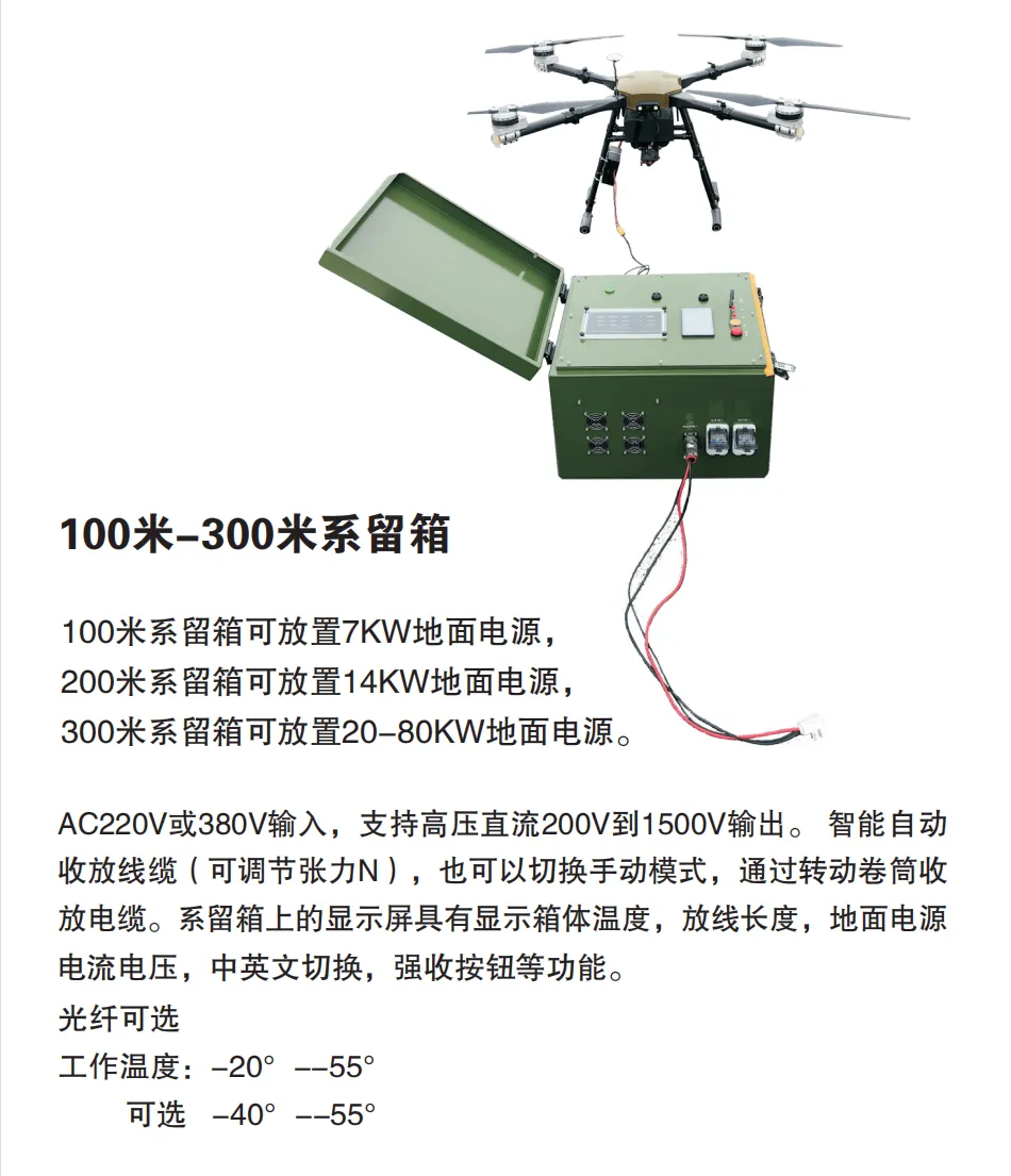 1.2kw至24kw系留无人机电源