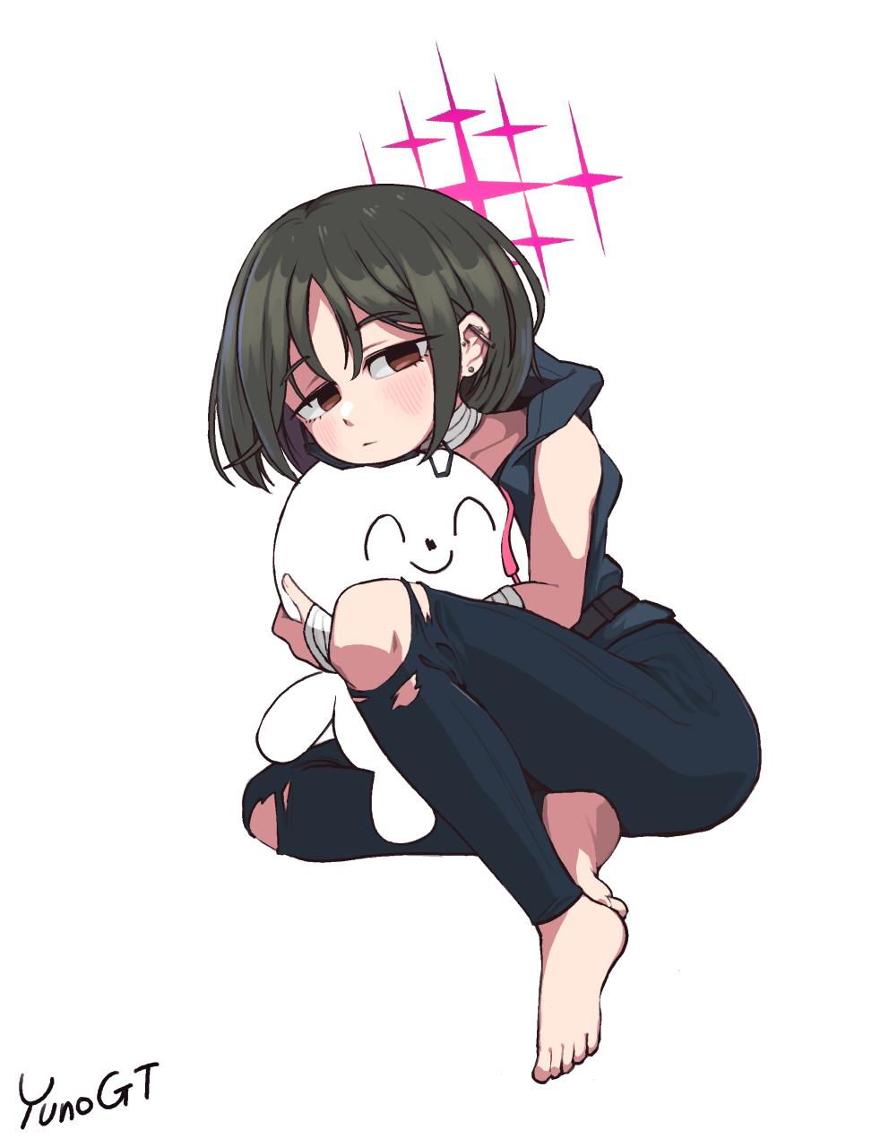 虚无主义的玩偶少女7815——戒野美咲(碧蓝档案)#二次元#  画师